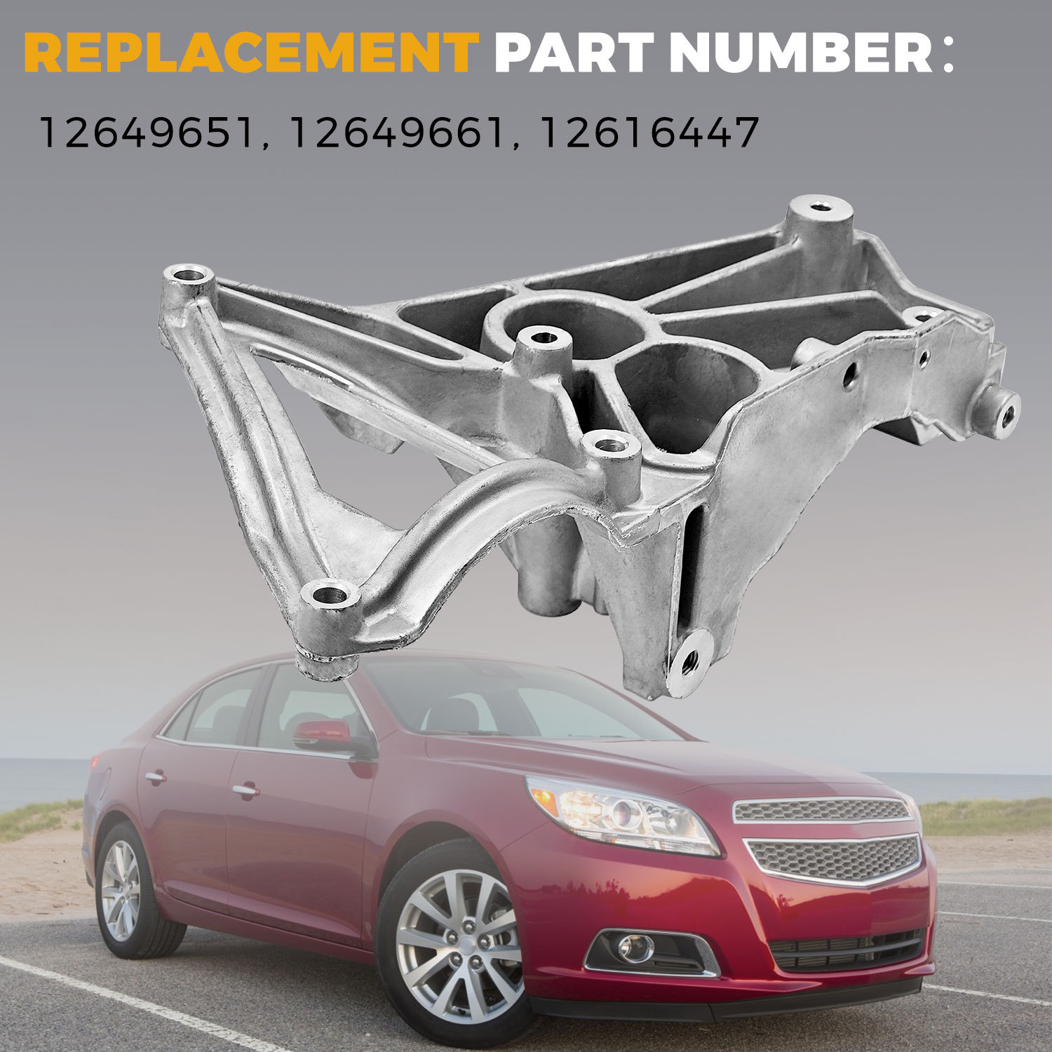 Alternator Bracket Mount Support fit for Chevy Malibu Impala 2.4L Hybrid 2013-2014, fit for Buick Regal Lacrosse 2.4L Hybrid 2012-2016