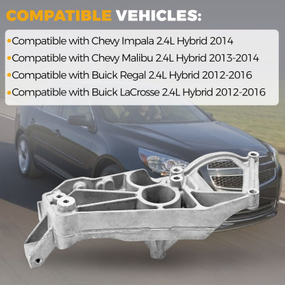 Alternator Bracket Mount Support fit for Chevy Malibu Impala 2.4L Hybrid 2013-2014, fit for Buick Regal Lacrosse 2.4L Hybrid 2012-2016
