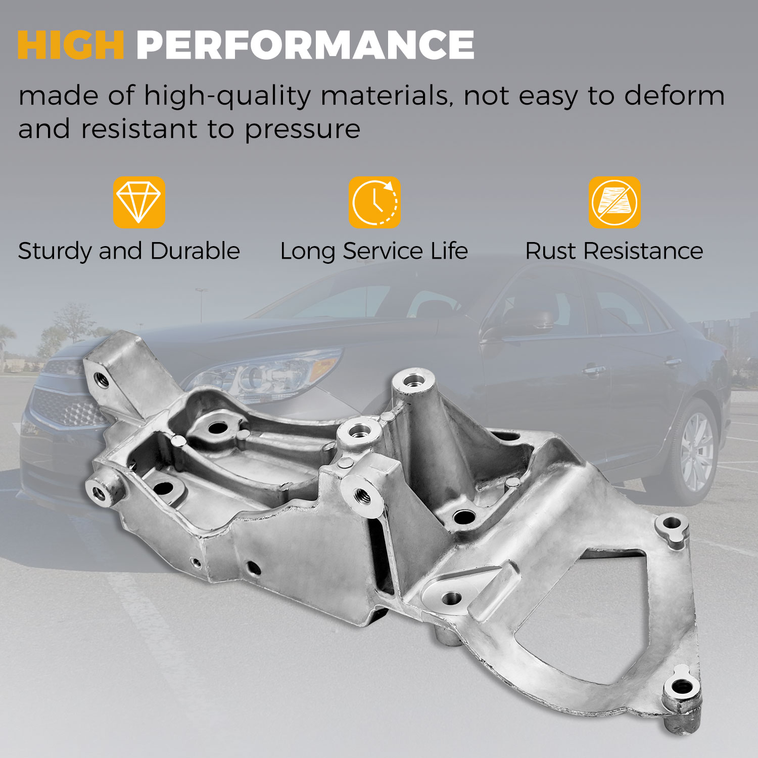 Alternator Bracket Mount Support fit for Chevy Malibu Impala 2.4L Hybrid 2013-2014, fit for Buick Regal Lacrosse 2.4L Hybrid 2012-2016