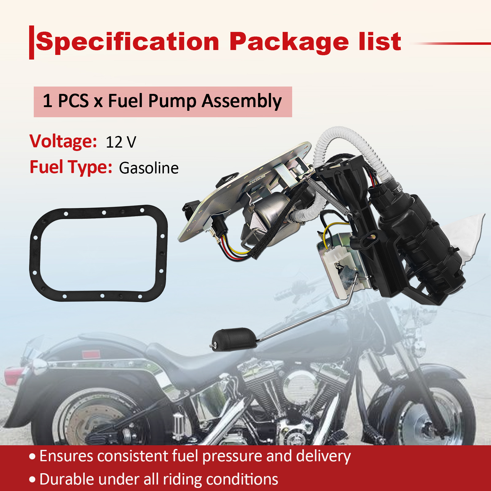 Fuel Pump Module Assembly for Harley Davidson Softail Fat Boy 2001-2005