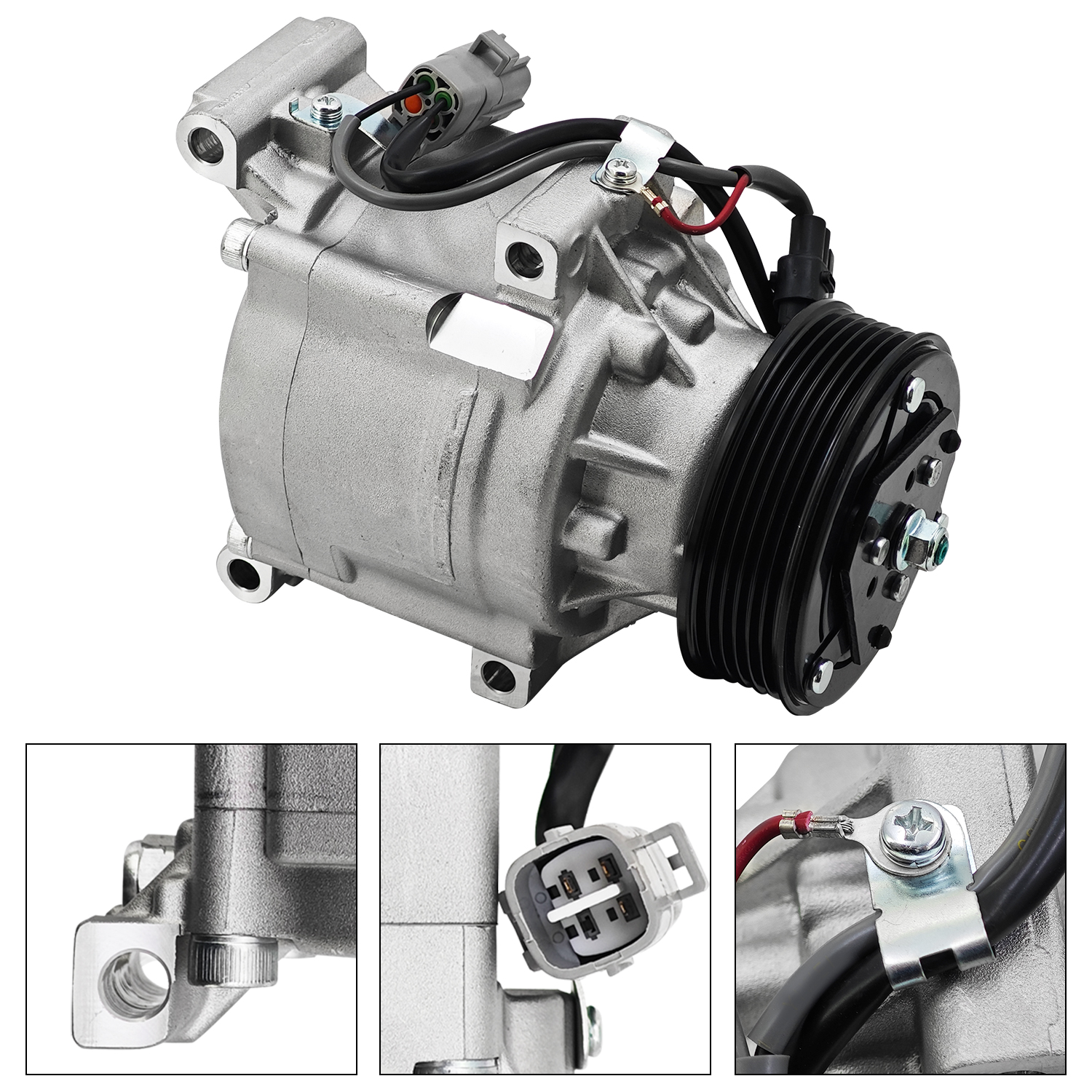 12V A/C Compressor fits for John Deere Utility Tractor 4320 4520 4720 Denso SCSA06C