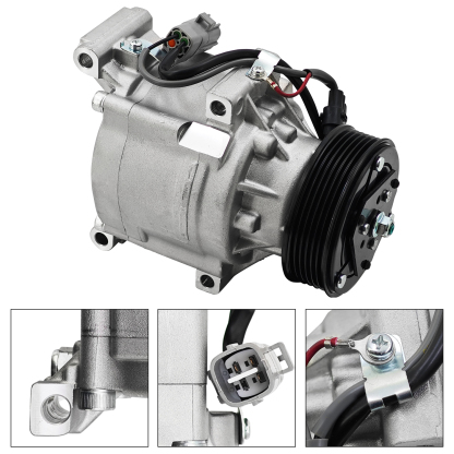 12V A/C Compressor fits for John Deere Utility Tractor 4320 4520 4720 Denso SCSA06C
