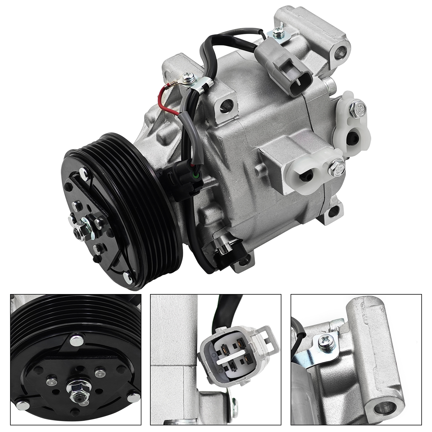 12V A/C Compressor fits for John Deere Utility Tractor 4320 4520 4720 Denso SCSA06C