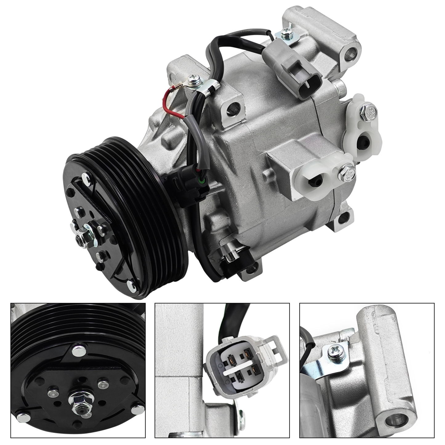 12V A/C Compressor fits for John Deere Utility Tractor 4320 4520 4720 Denso SCSA06C