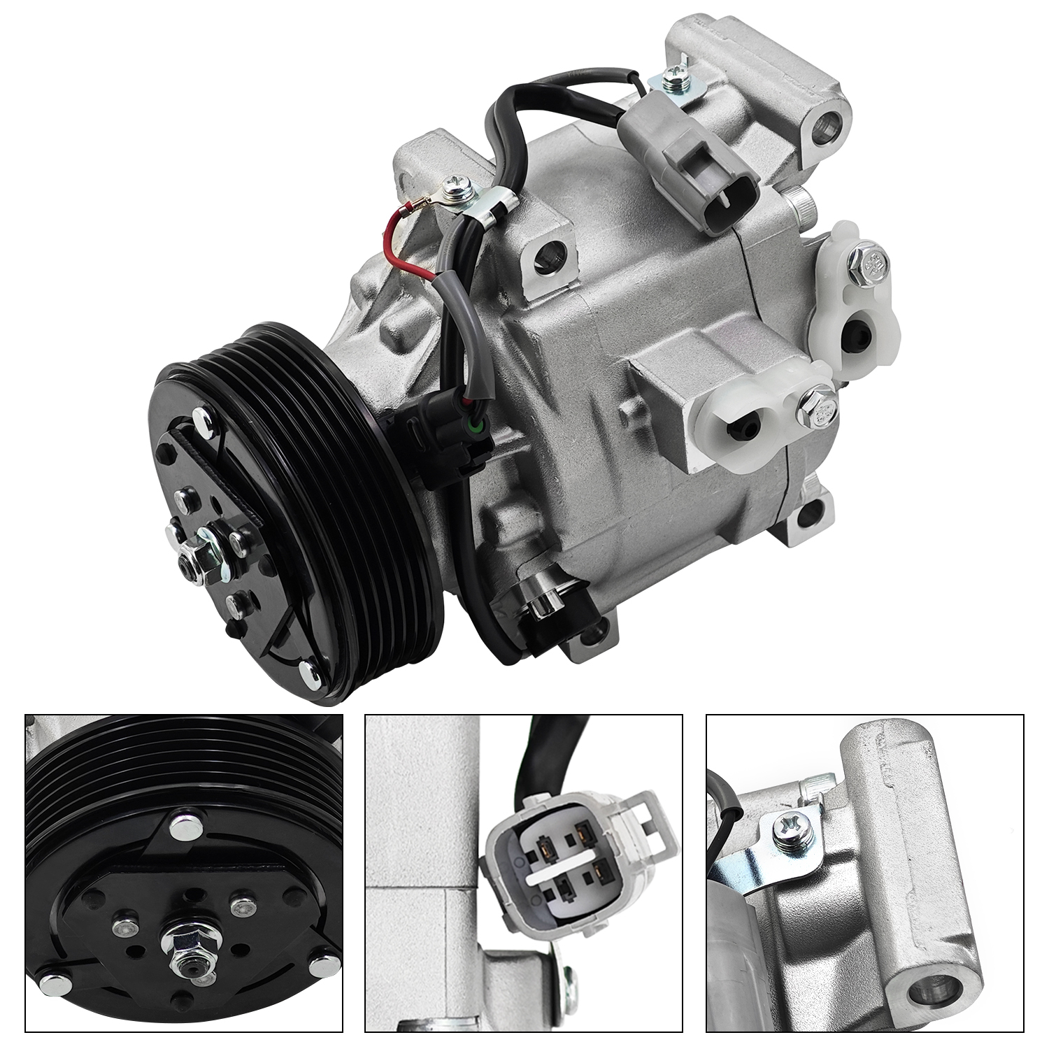 12V A/C Compressor fits for John Deere Utility Tractor 4320 4520 4720 Denso SCSA06C