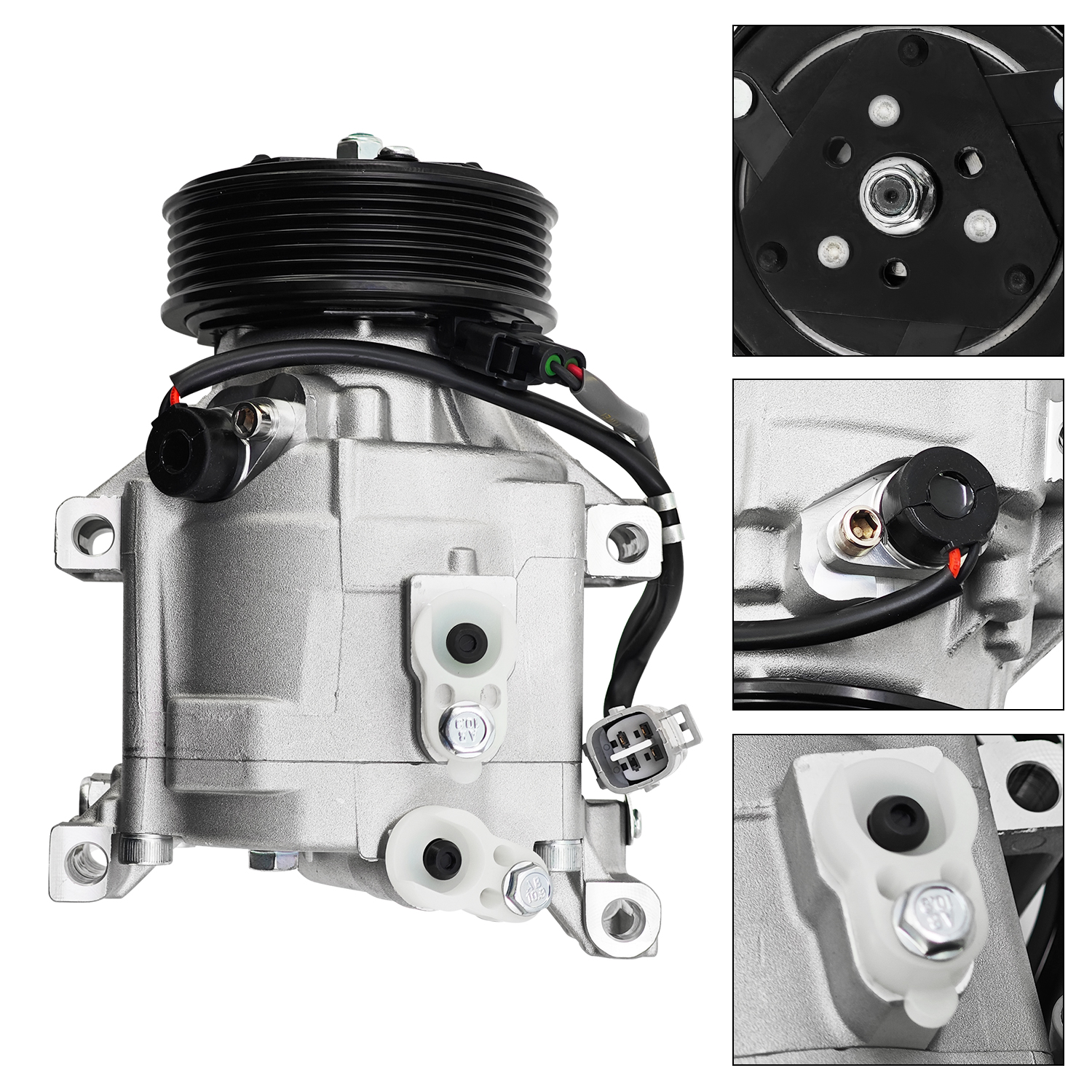 12V A/C Compressor fits for John Deere Utility Tractor 4320 4520 4720 Denso SCSA06C