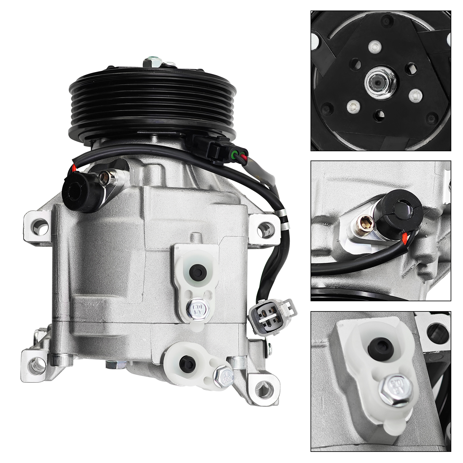 12V A/C Compressor fits for John Deere Utility Tractor 4320 4520 4720 Denso SCSA06C