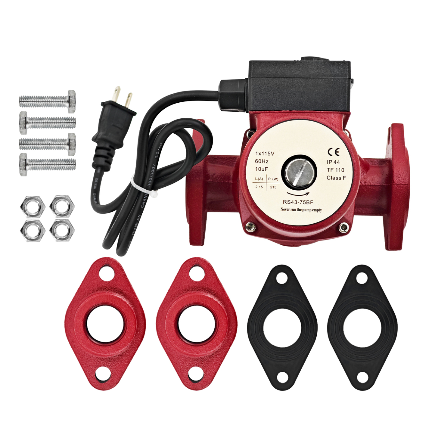 Circulation Pump Compatible with Grundfos 115V 1/6HP 3-Speed 