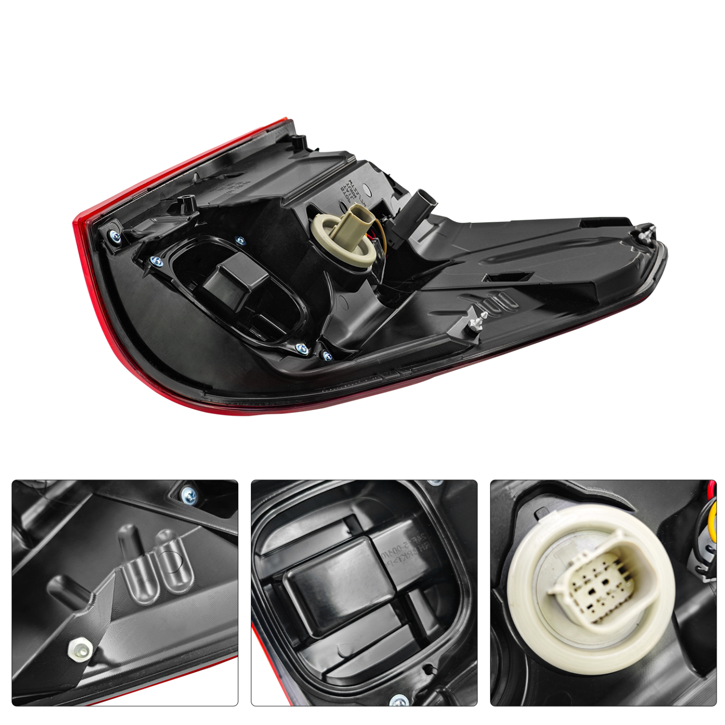 7+3 Pin Halogen Tail Light Assembly with LED Reverse Lamp w/Blind Spot (No Module) for Ford F150 2024-2025, Left Driver Side 