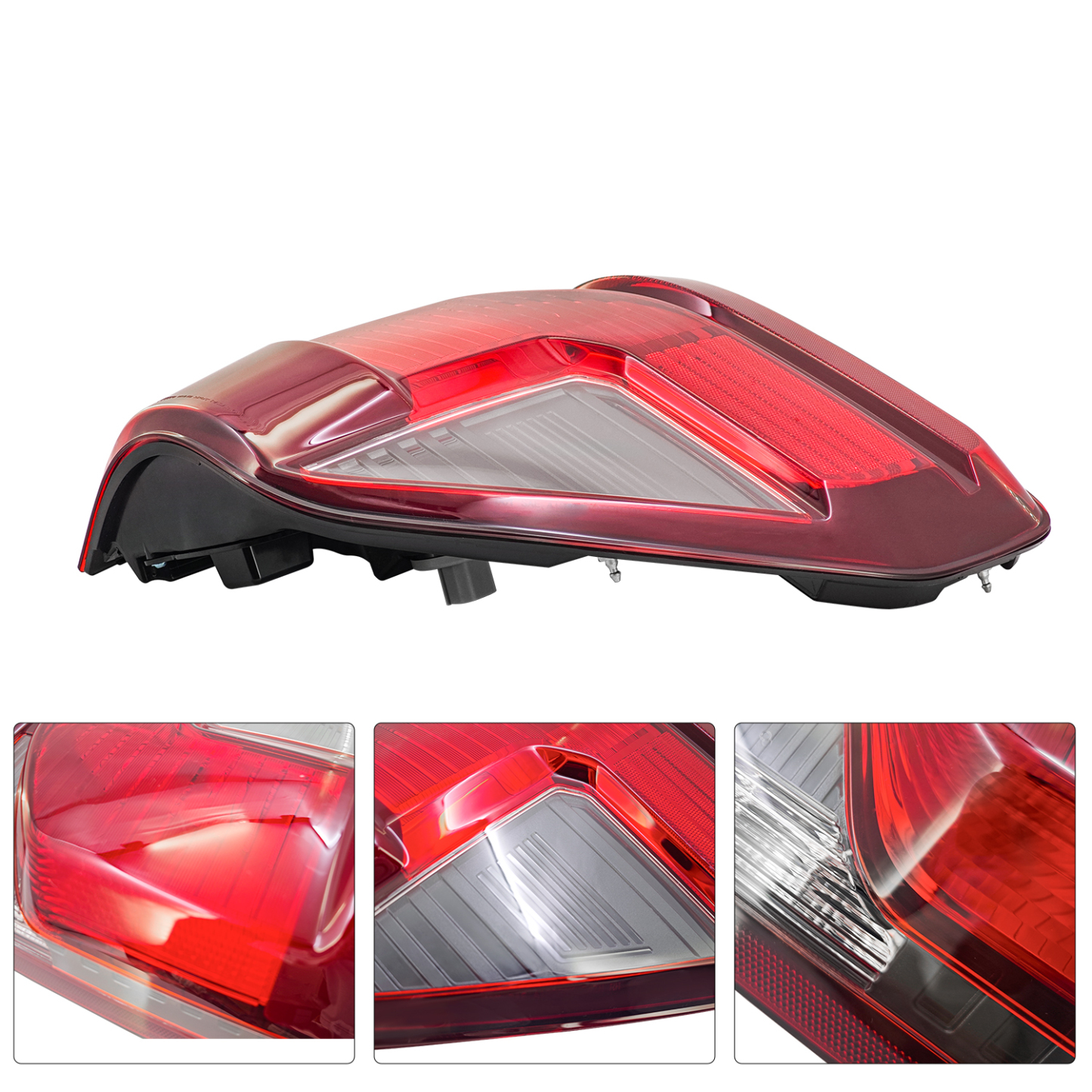 7+3 Pin Halogen Tail Light Assembly with LED Reverse Lamp w/Blind Spot (w/o Module) for Ford F150 2024-2025, Right Passenger Side