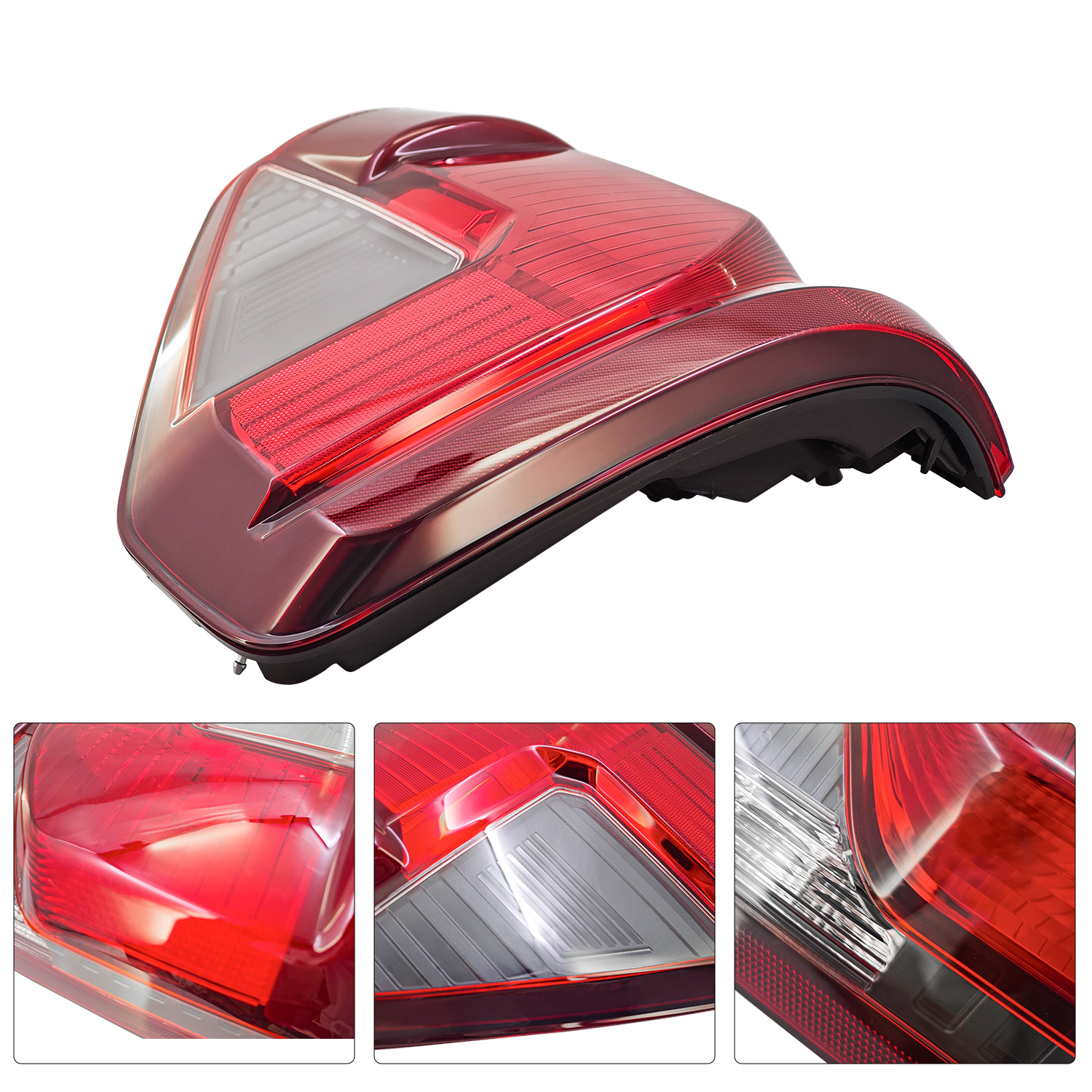 7+3 Pin Halogen Tail Light Assembly with LED Reverse Lamp w/Blind Spot (w/o Module) for Ford F150 2024-2025, Right Passenger Side