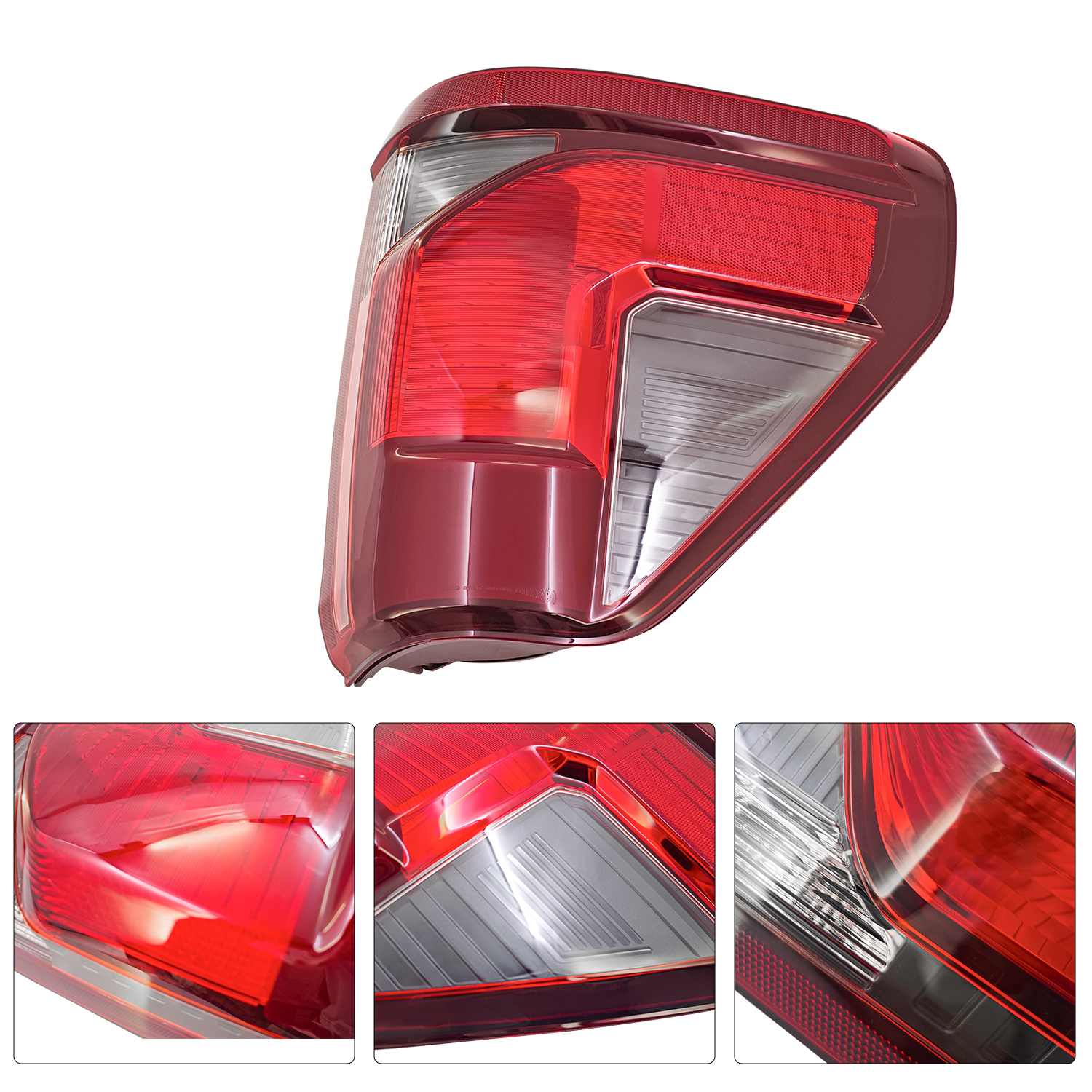 7+3 Pin Halogen Tail Light Assembly with LED Reverse Lamp w/Blind Spot (w/o Module) for Ford F150 2024-2025, Right Passenger Side