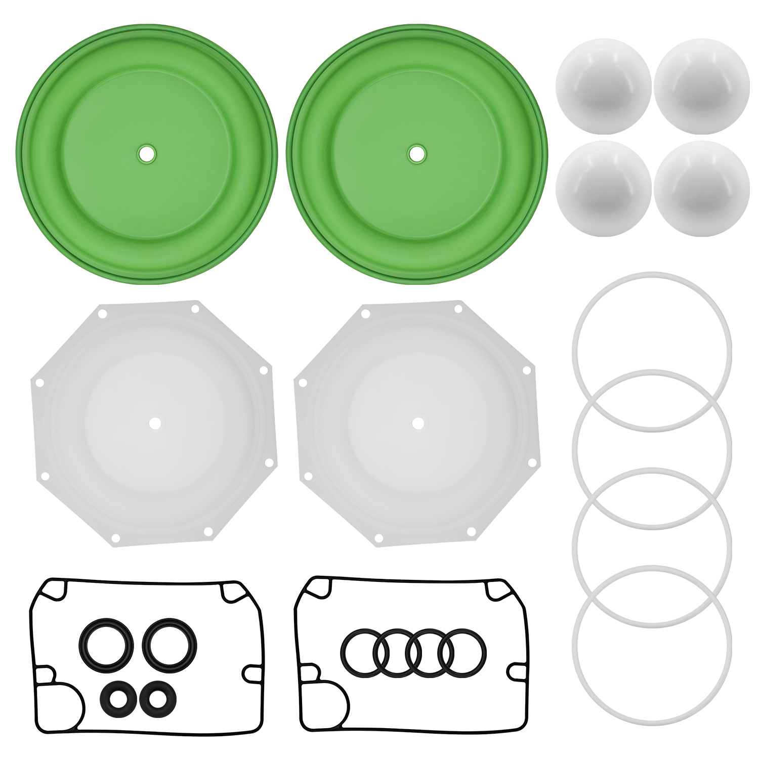 Diaphram Pump Gasket Kit for Ingersoll Rand ARO Diaphragm Pump PD20 637309TT E20A-FSS-STT-B00