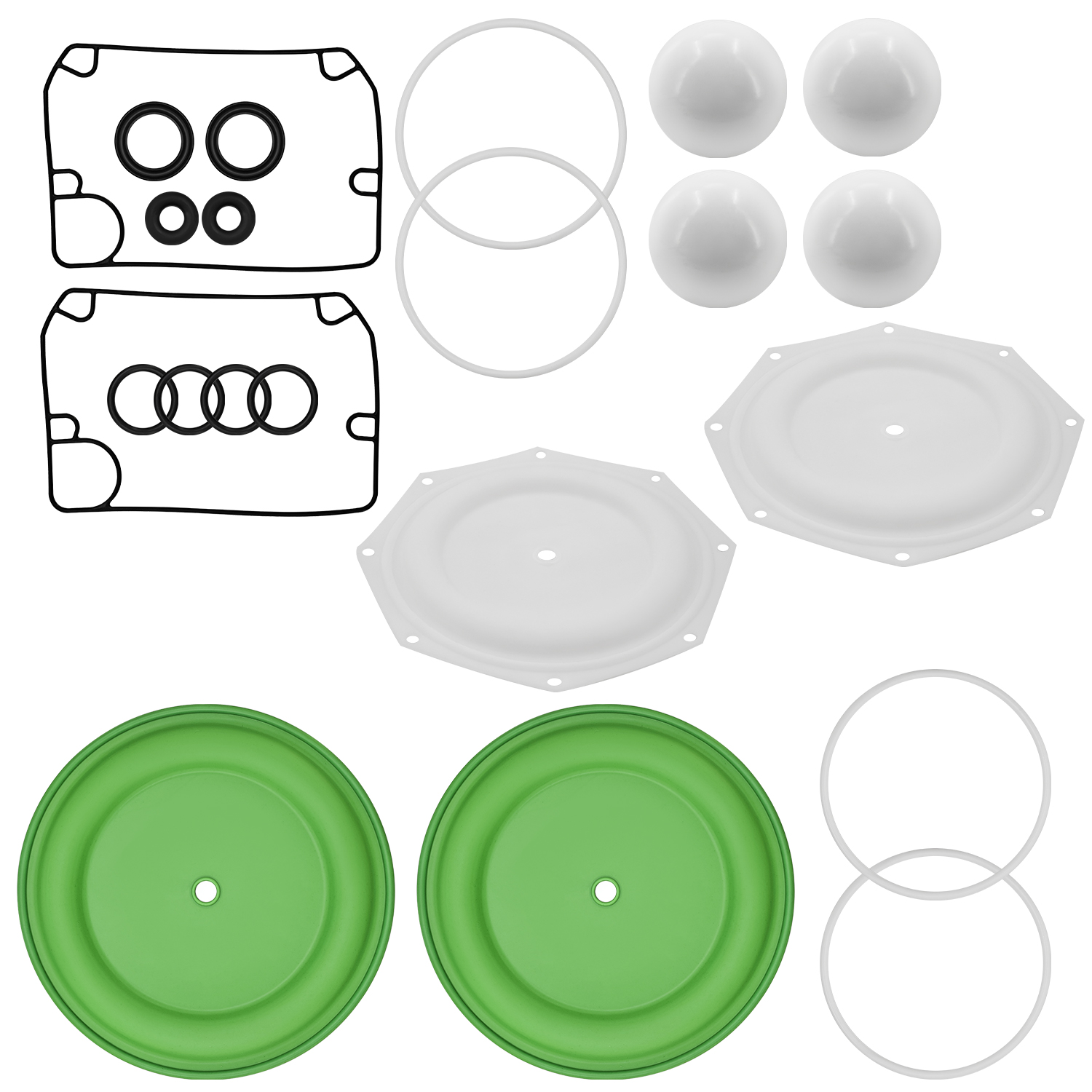 Diaphram Pump Gasket Kit for Ingersoll Rand ARO Diaphragm Pump PD20 637309TT E20A-FSS-STT-B00
