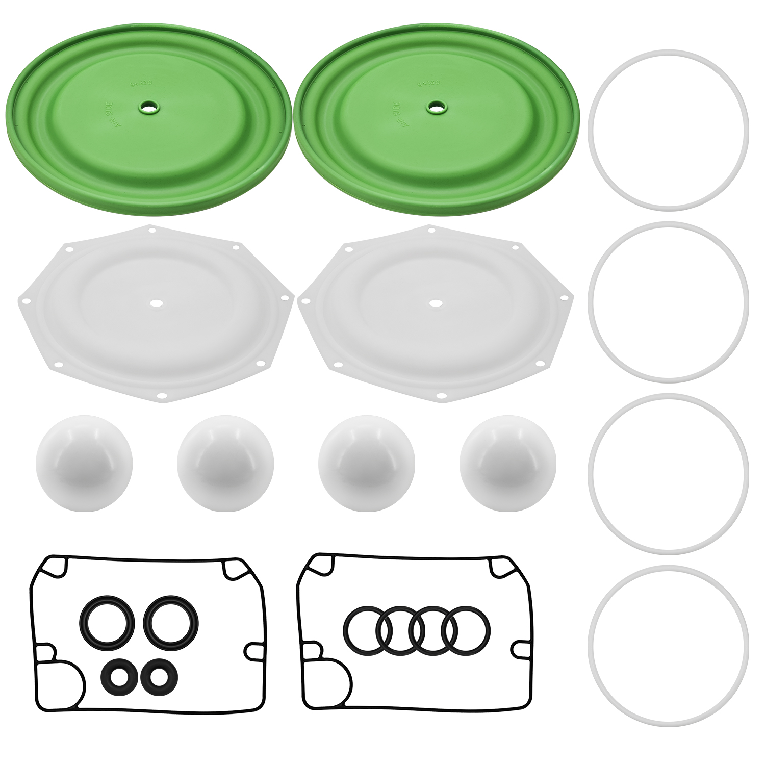 Diaphram Pump Gasket Kit for Ingersoll Rand ARO Diaphragm Pump PD20 637309TT E20A-FSS-STT-B00