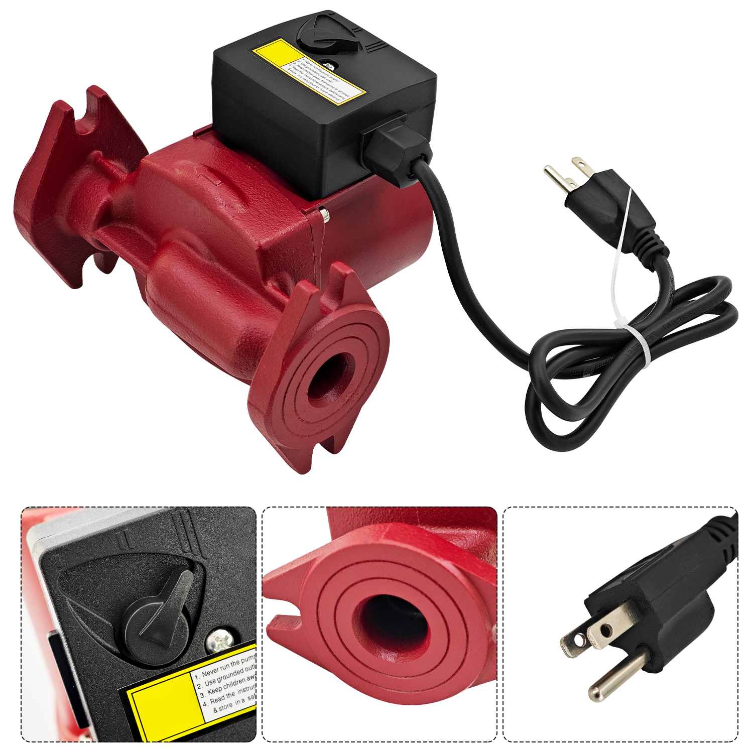 Water Circulator Pump Boiler Pump for Bell & Gossett NBF-22 115V 1/25 HP 1" Union