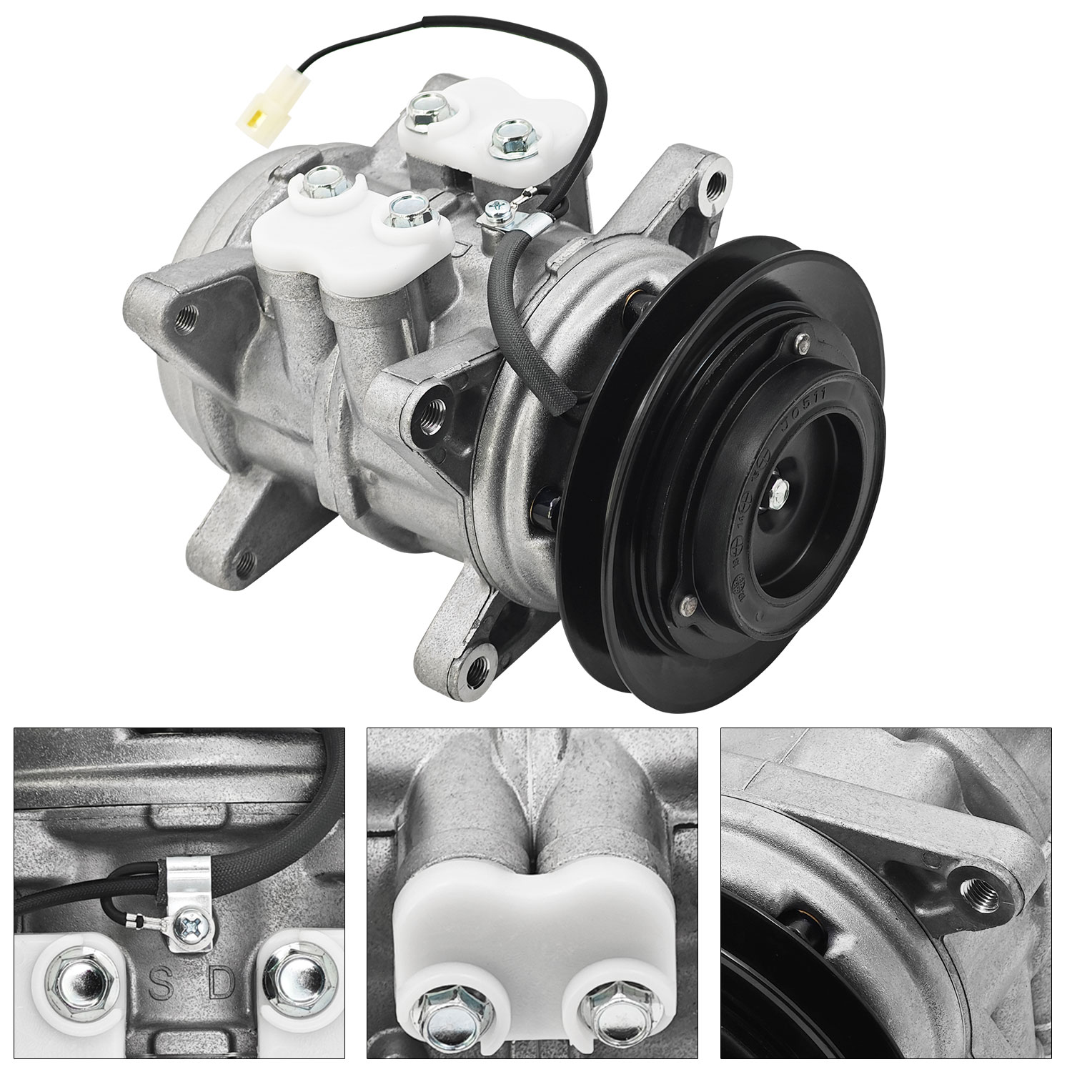 AC Compressor W/Clutch for Toyota Land Cruiser 4.2L 1979-1987