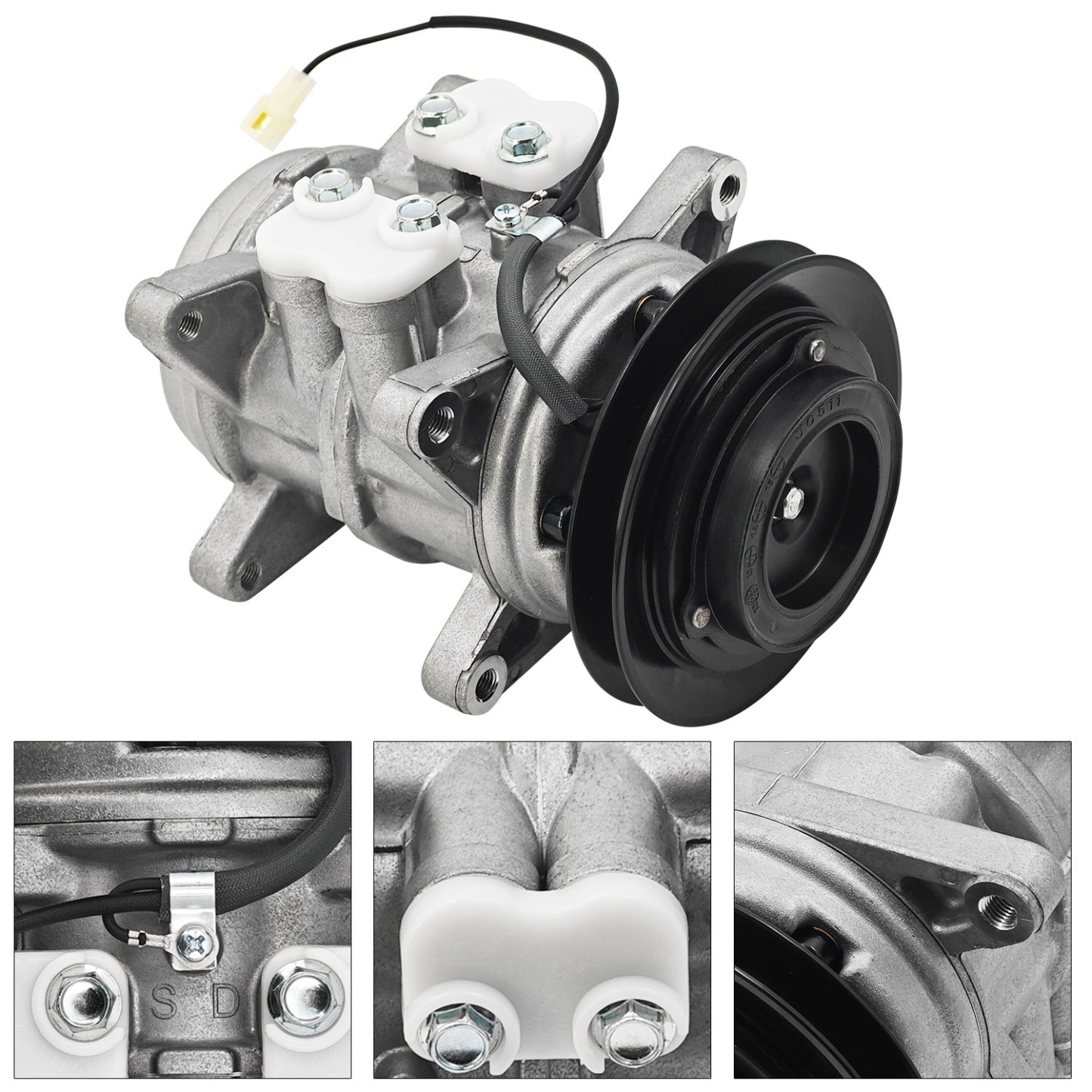 AC Compressor W/Clutch for Toyota Land Cruiser 4.2L 1979-1987