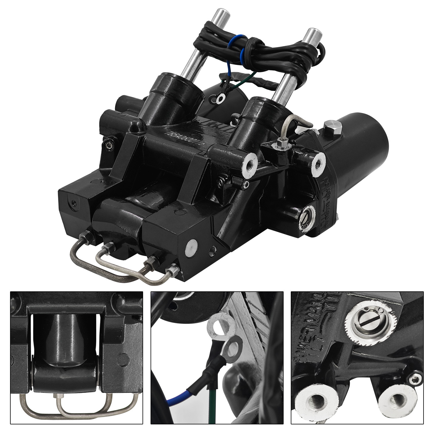 Power Trim Tilt Unit Assembly for Yamaha Outboard 60HP 70HP 75HP 85HP 90HP 3 Ram 2 Stroke 1993-2006