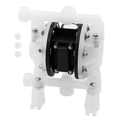PD05P-ARS-PTT-B Polypropylene PTFE Multiport Double Diaphragm Pump, 14 gpm, 100 psi,Air Operated 150F