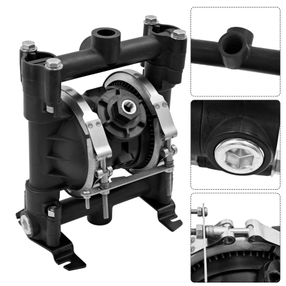 Air Operated Double Diaphragm Pump Fluid Inlet/Outlet 3/4" Air Inlet 1/4" 16 GPM