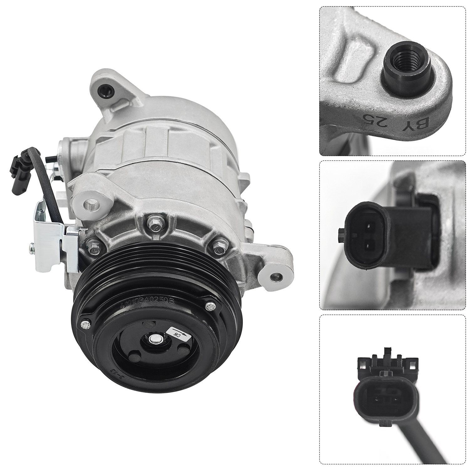 A/C Compressor for Chevy Silverado 1500 for GMC Sierra 1500 2.7L 4.3L 5.3L 6.2L 14 V6 V8 2014-2019