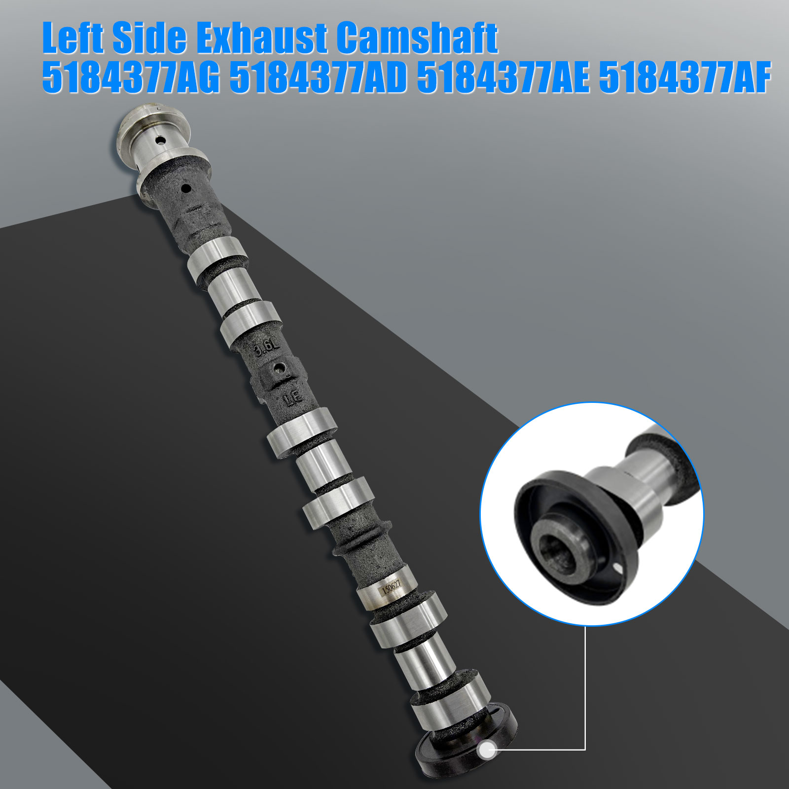 Engine Camshaft Set Exhaust Intake fit for Jeep Wrangler Dodge Durango Challenger Journey Avenger RAM ProMaster 1500/2500/3500 Chrysler 2011-2022, for 3.6L V6