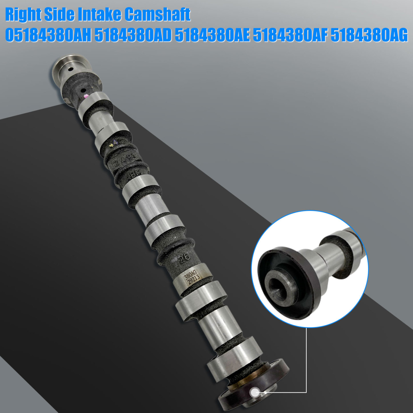 Engine Camshaft Set Exhaust Intake fit for Jeep Wrangler Dodge Durango Challenger Journey Avenger RAM ProMaster 1500/2500/3500 Chrysler 2011-2022, for 3.6L V6