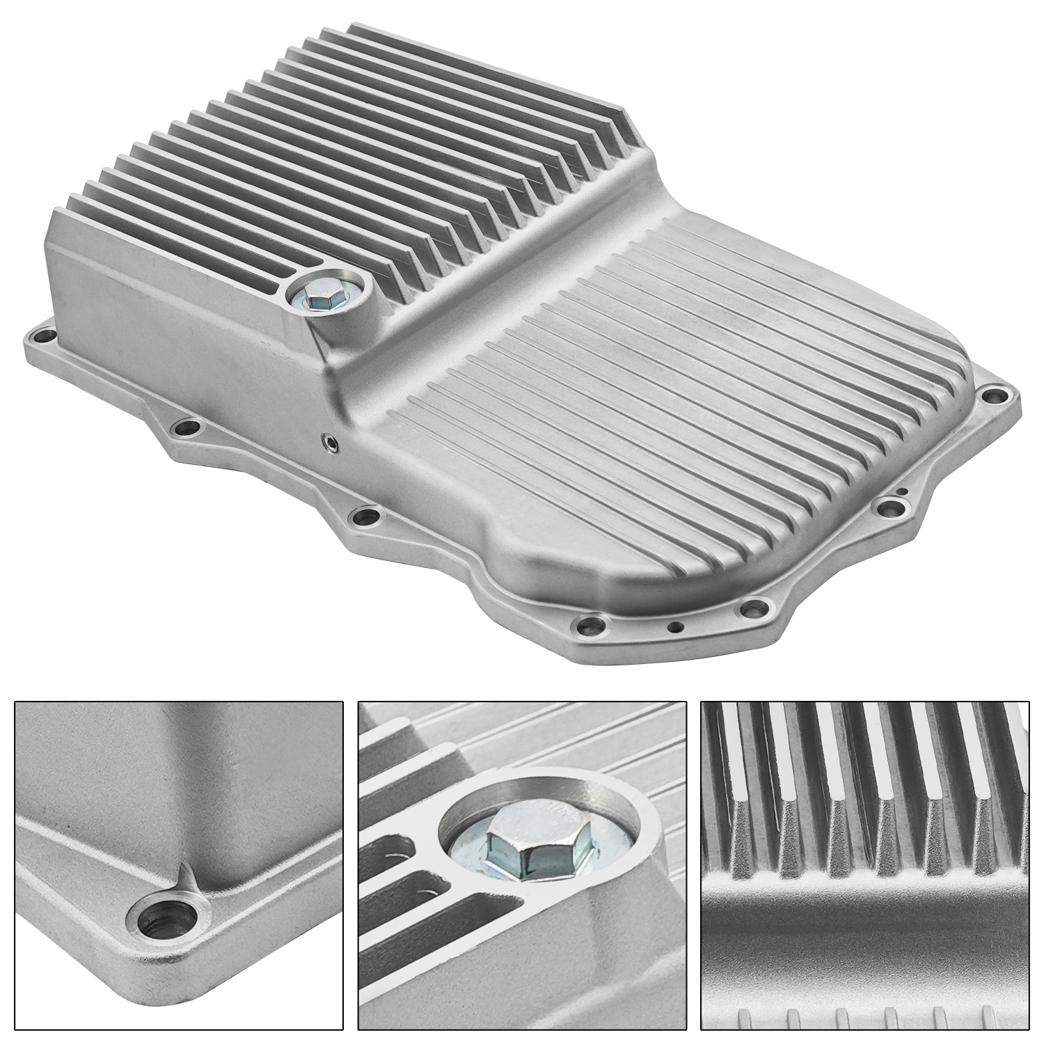 Aluminum Transmission Oil Pan for Dodge Challenger/Charger 2015-2022 5.7L 6.4L with 8HP70/8HP75