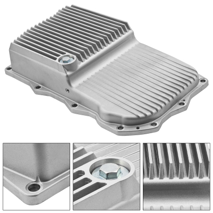 Aluminum Transmission Oil Pan for Dodge Challenger/Charger 2015-2022 5.7L 6.4L with 8HP70/8HP75