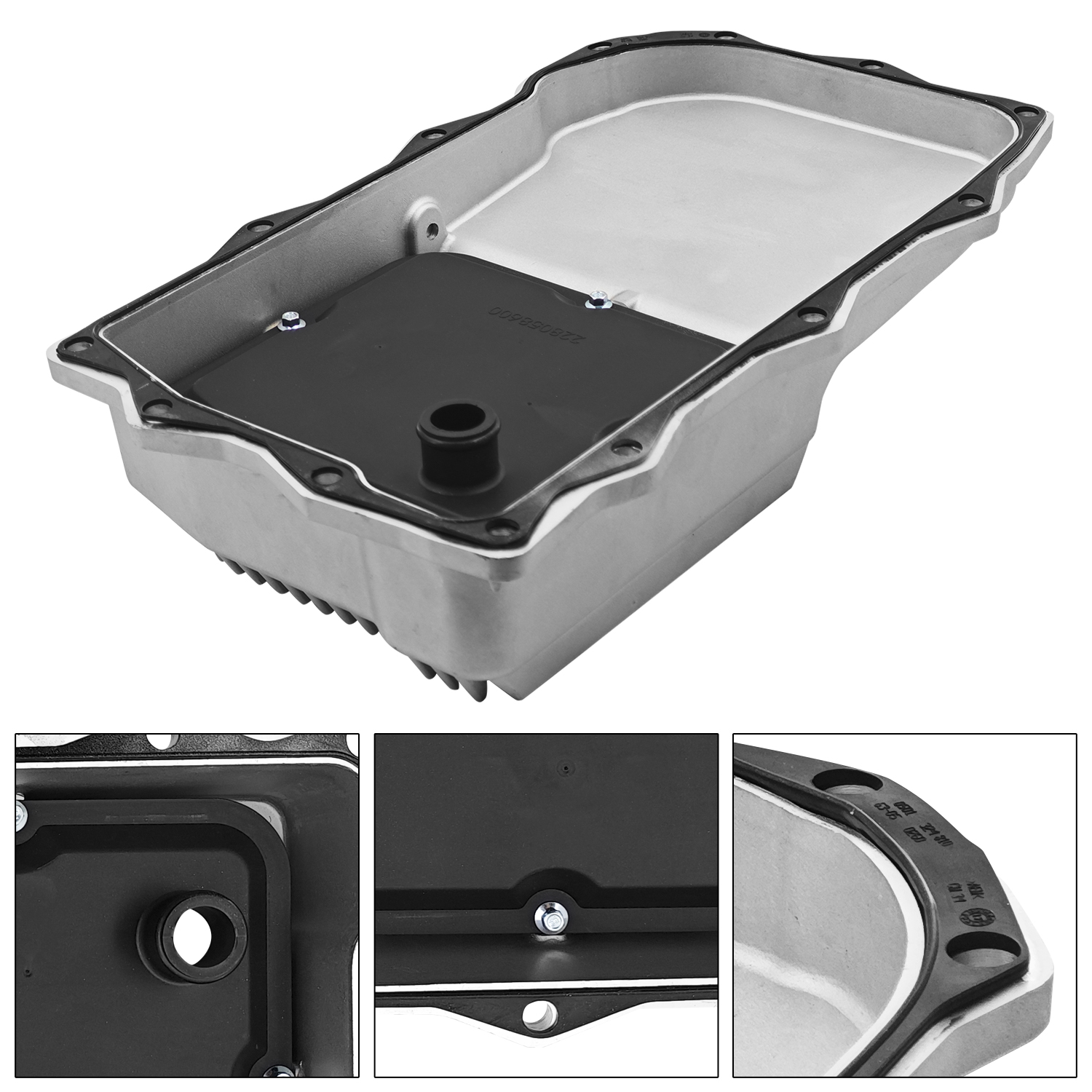Aluminum Transmission Oil Pan for Dodge Challenger/Charger 2015-2022 5.7L 6.4L with 8HP70/8HP75