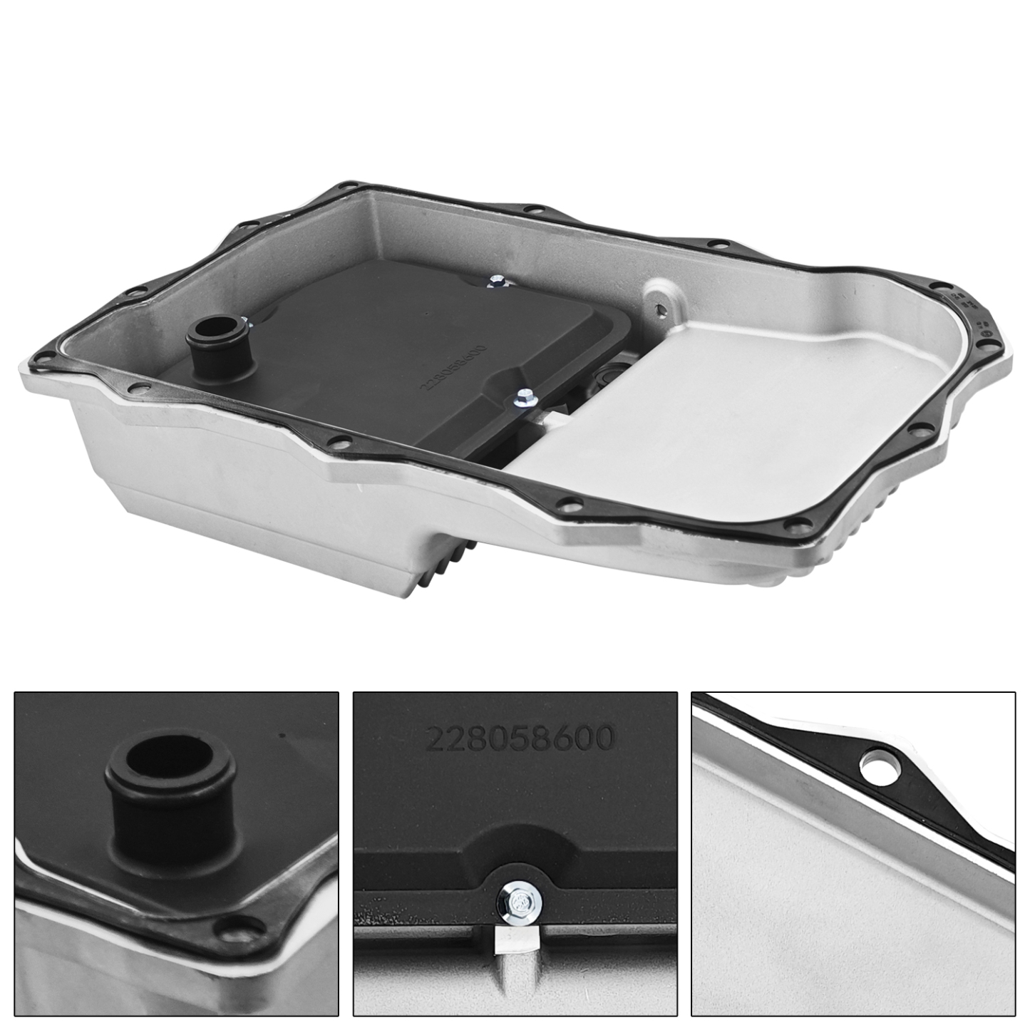 Aluminum Transmission Oil Pan for Dodge Challenger/Charger 2015-2022 5.7L 6.4L with 8HP70/8HP75