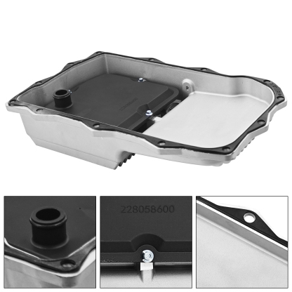 Aluminum Transmission Oil Pan for Dodge Challenger/Charger 2015-2022 5.7L 6.4L with 8HP70/8HP75