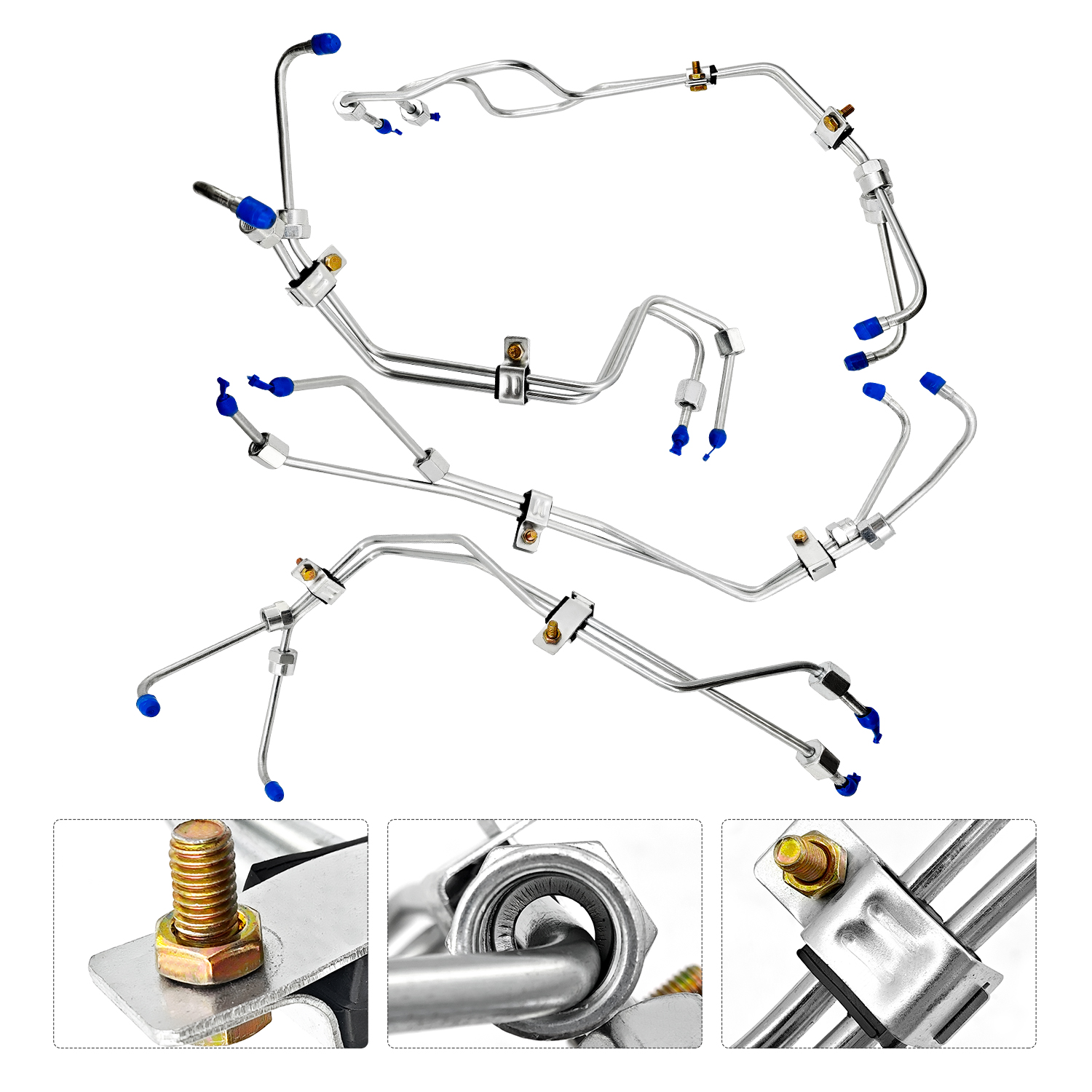 8PCS Fuel Lines for Chevy 6.5L Turbo Diesel DS Fuel Injection Line Set 1994-2001