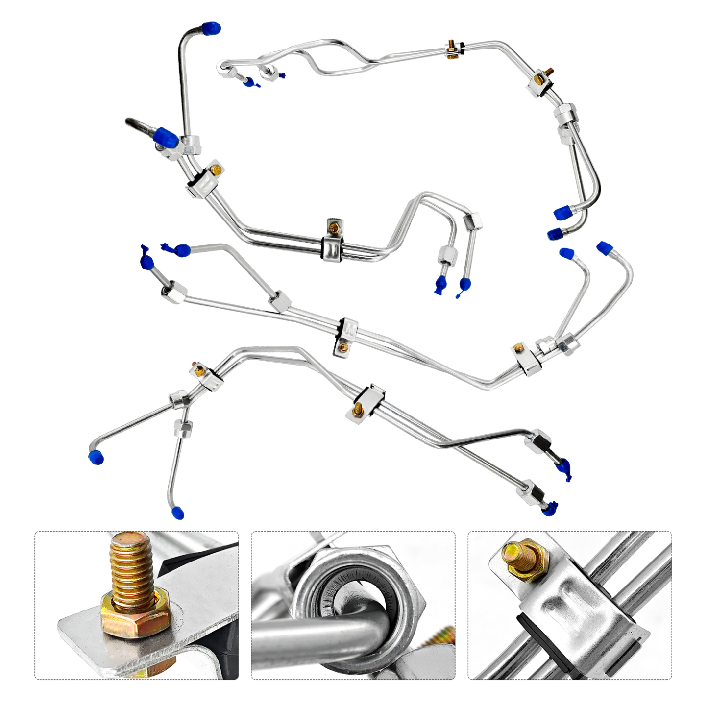 8PCS Fuel Lines for Chevy 6.5L Turbo Diesel DS Fuel Injection Line Set 1994-2001