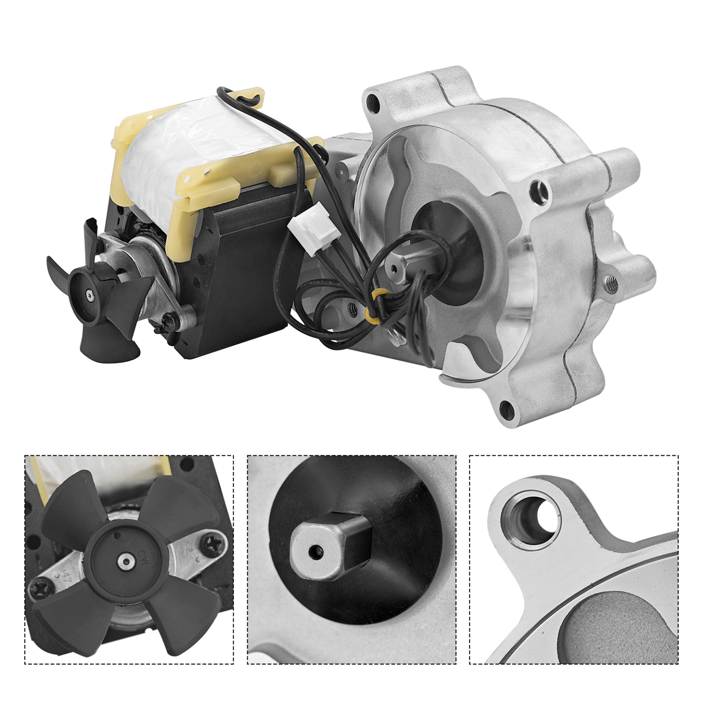 Ice Maker Gear Box Assy AC Motor Condenser Fan Fit for GE Profile Opal 2.0, XPIO13SCSS XPIO23SCSS