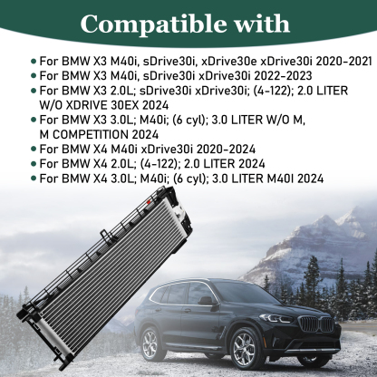 Transmission Oil Cooler for BMW X3 G01 2020-2024 for BMW X4 G02 M40i xDrive 30i M