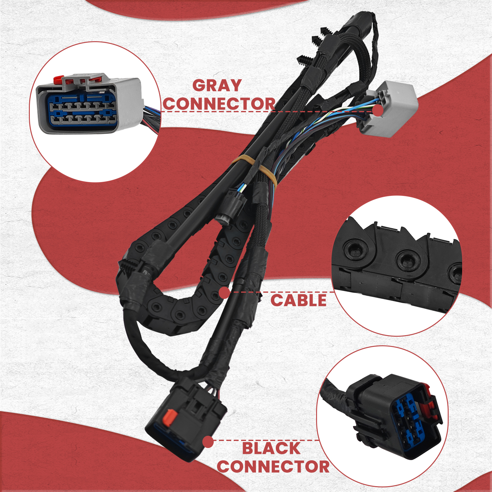 Power Sliding Door Track Wiring Harness for Dodge Grand Caravan 2013-2020 -Right Passenger Side