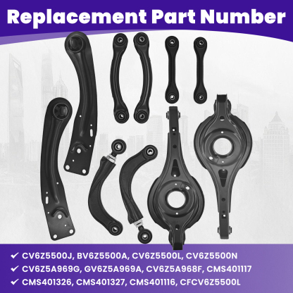 10 PCS Rear Upper and Lower Suspension Kit Control Arms Set Compatible with Ford Escape 2013-2019