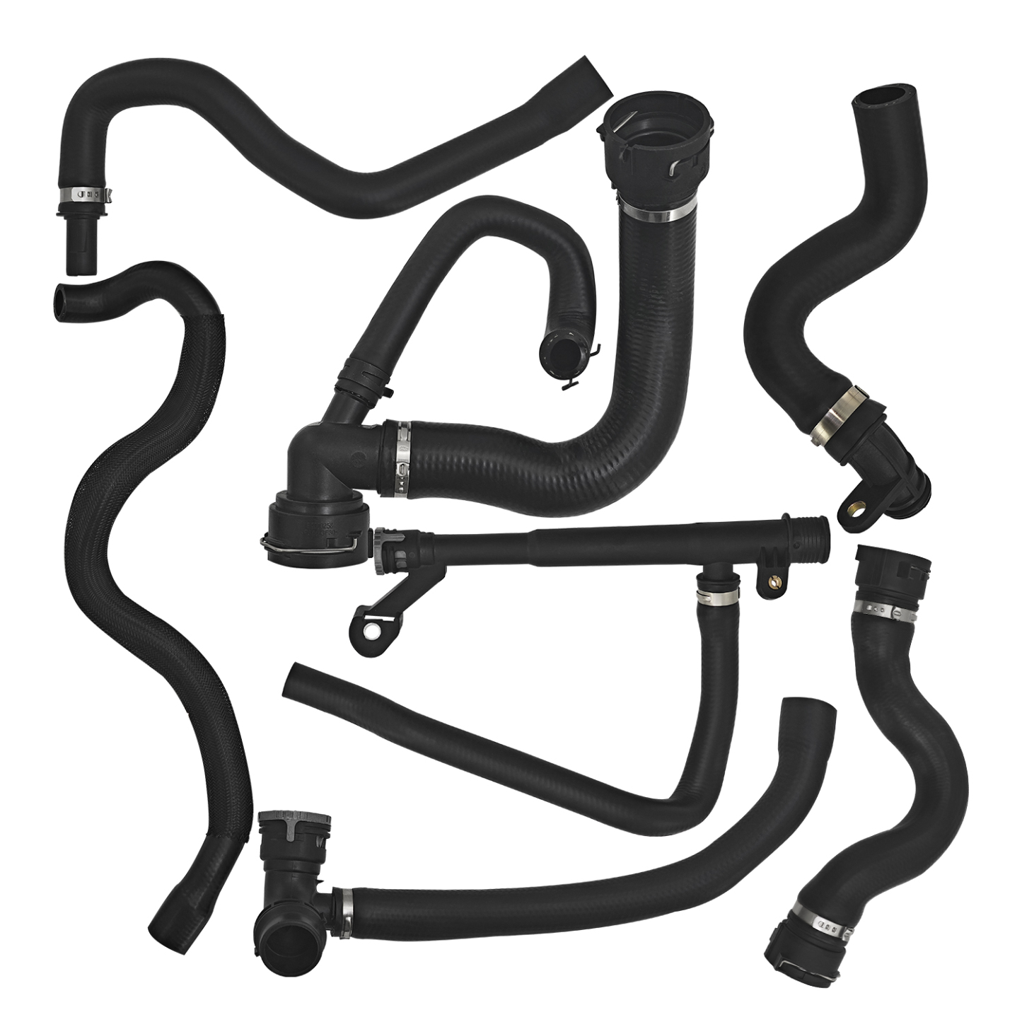 7 Pcs Engine Water Radiator Coolant Hose Set for Volvo S60 S80 V70 XC60 XC60 XC70 2008-2016 3.0L 3.2L L6