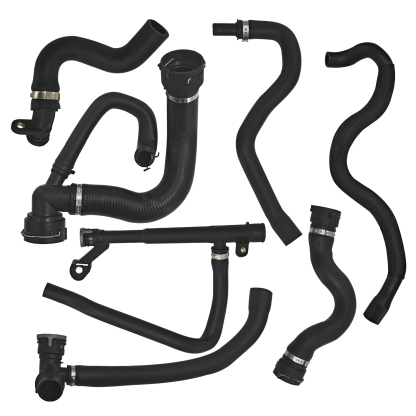 7 Pcs Engine Water Radiator Coolant Hose Set for Volvo S60 S80 V70 XC60 XC60 XC70 2008-2016 3.0L 3.2L L6