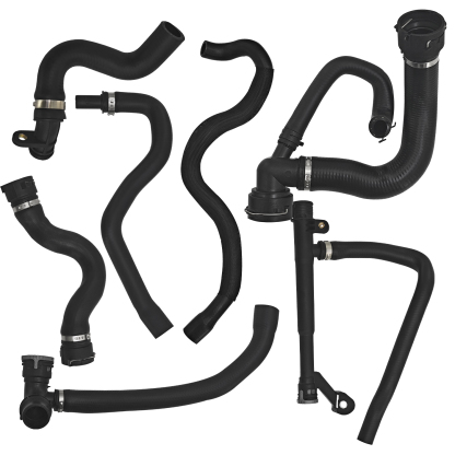 7 Pcs Engine Water Radiator Coolant Hose Set for Volvo S60 S80 V70 XC60 XC60 XC70 2008-2016 3.0L 3.2L L6