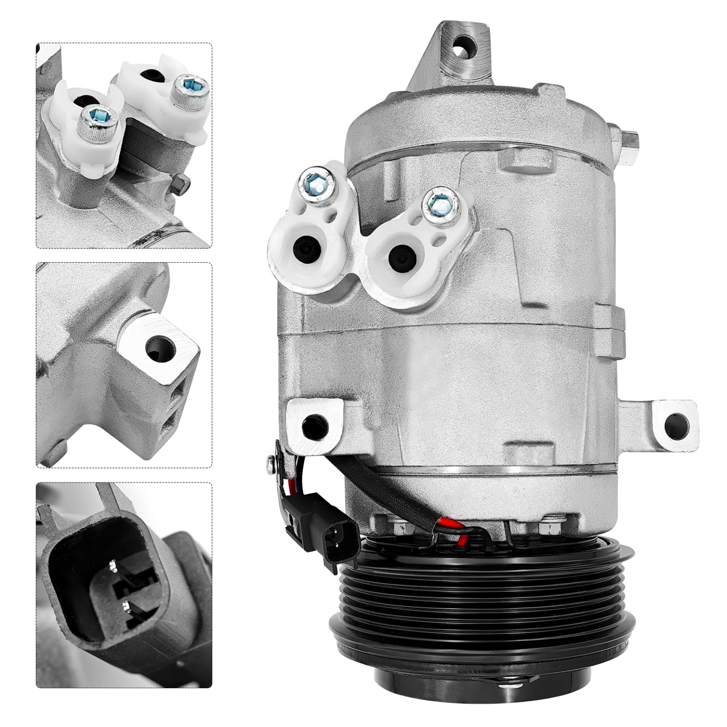  6-Grooves A/C Compressor with Clutch for Ford Taurus 2008-2012