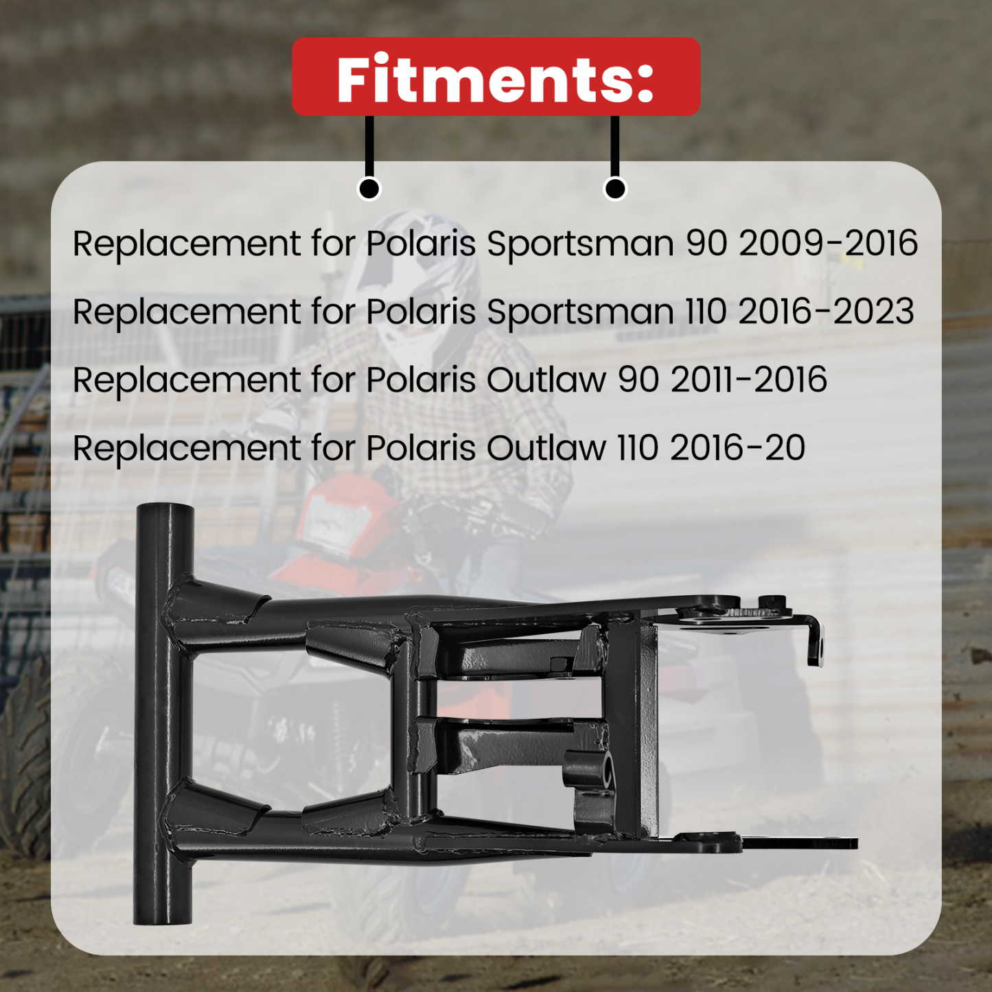 Swing Arm Compatible with Polaris Sportsman 90/110 2009-2023, Outlaw 90/110 2011-2023 
