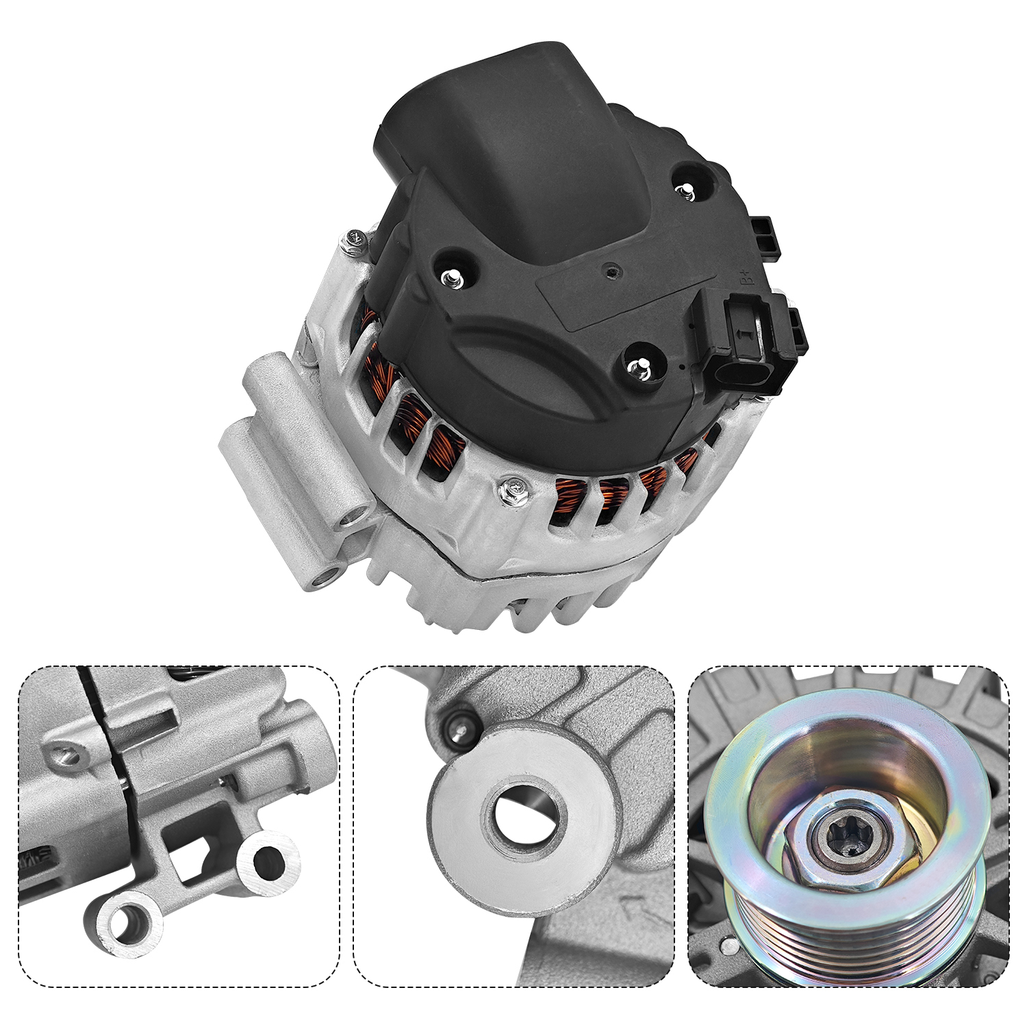 CW 12V 220A Alternator Replacement for BMW 550i 650i 750i X5 X6 Alpina B7 B7L