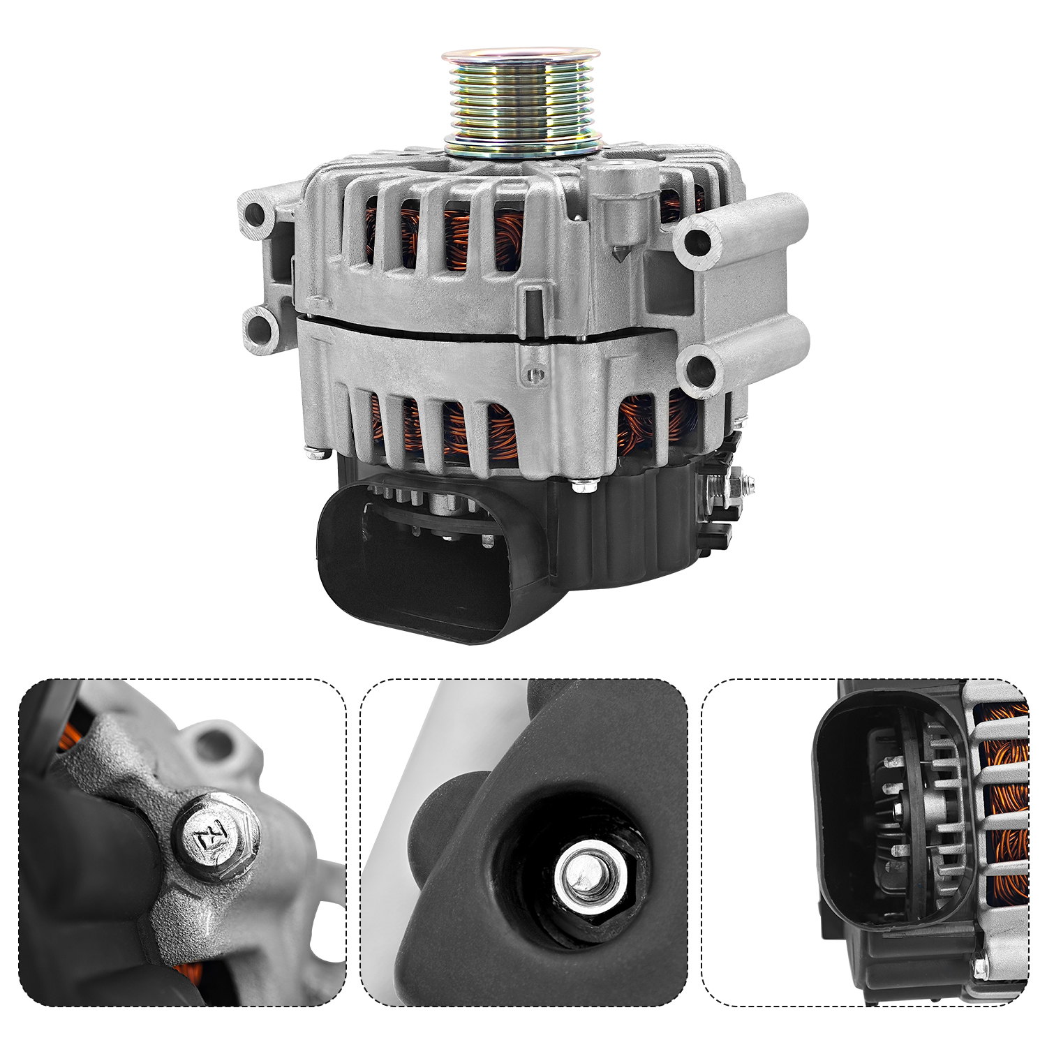 CW 12V 220A Alternator Replacement for BMW 550i 650i 750i X5 X6 Alpina B7 B7L