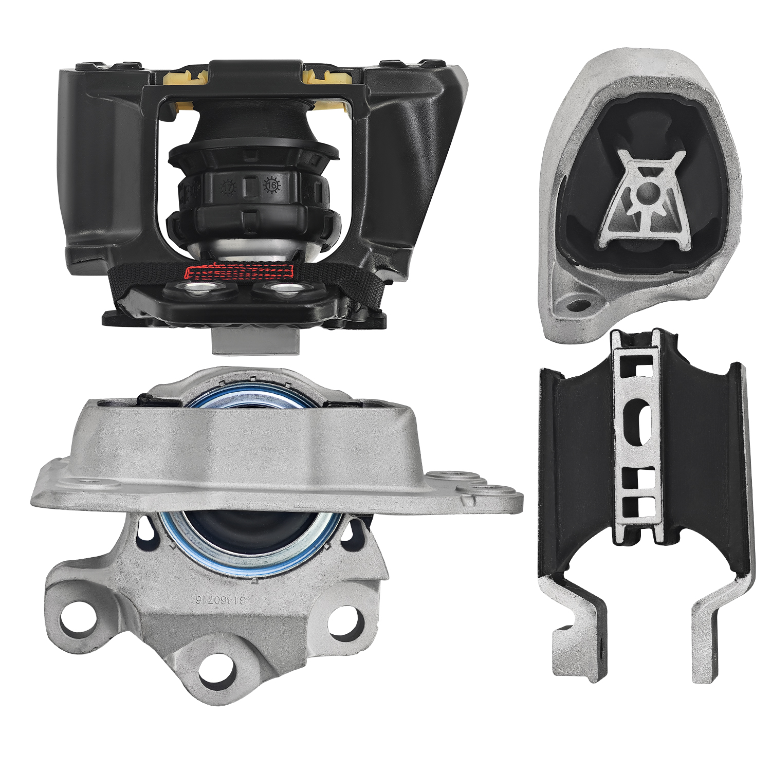 5PCS Engine Mounts & Automatic Transmission Mount Compatible with Volvo V60 V90 S90 XC60 XC90 2018-2021 2.0L