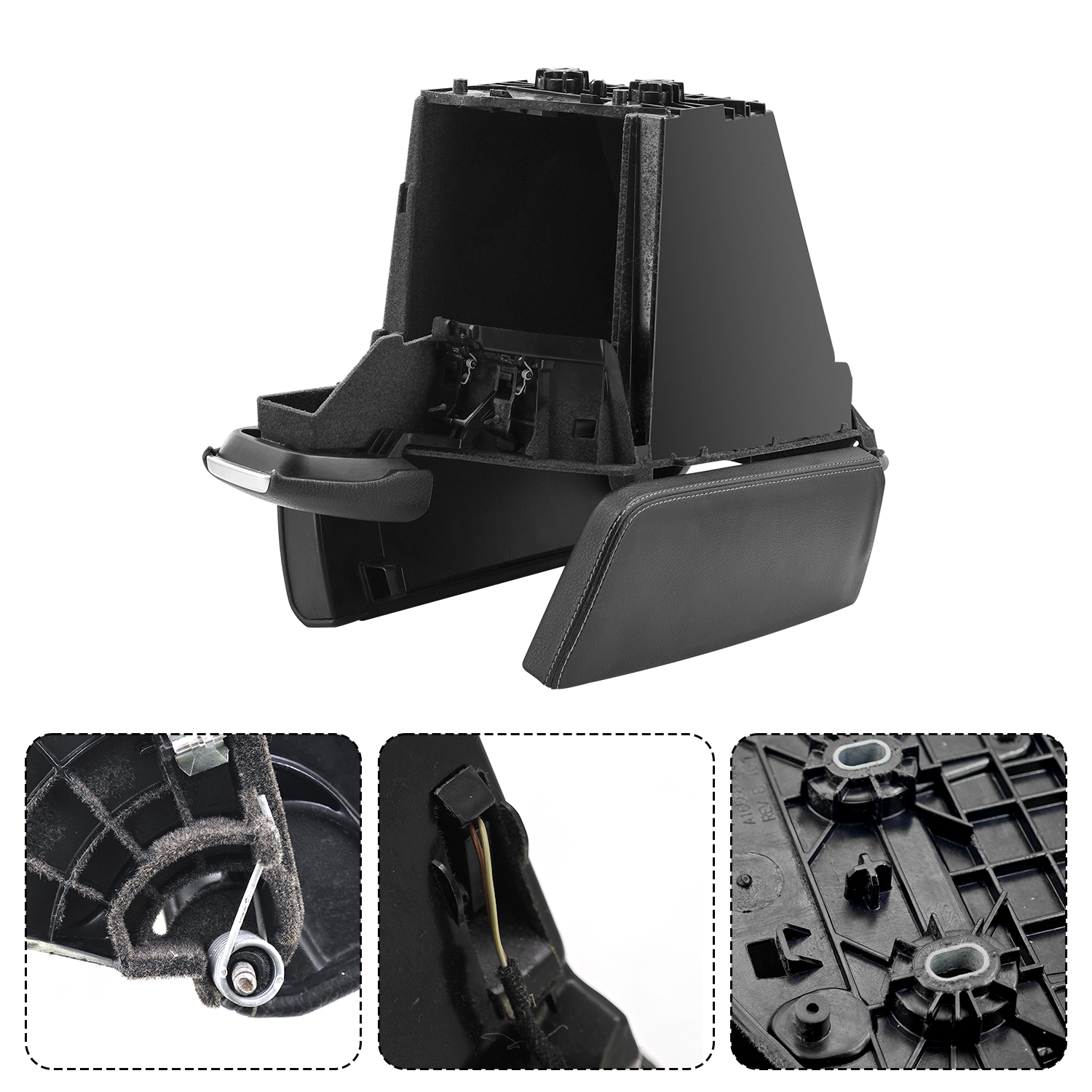 Front Center Console Armrest Compartment for Mercedes Benz GL350 GL450 GL550 GL63 AMG ML350 ML400 ML500 ML550 2012-2016