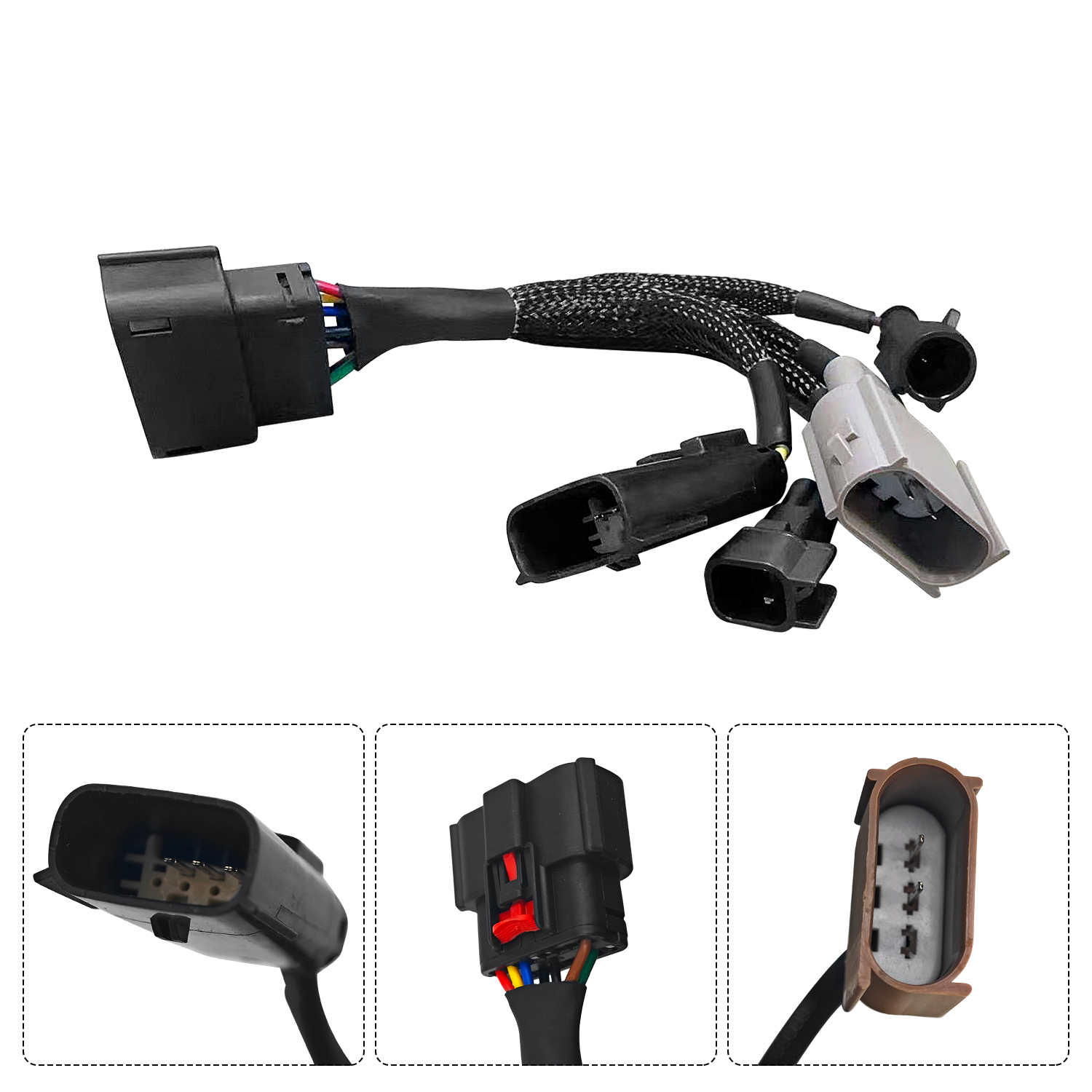 Halogen to LED Headlight Adapter Wiring Harness for Ford F-250 F-350 2023 2024 Super Duty 6.7L 6.8L 7.3L V8