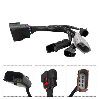 Halogen to LED Headlight Adapter Wiring Harness for Ford F-250 F-350 2023 2024 Super Duty 6.7L 6.8L 7.3L V8